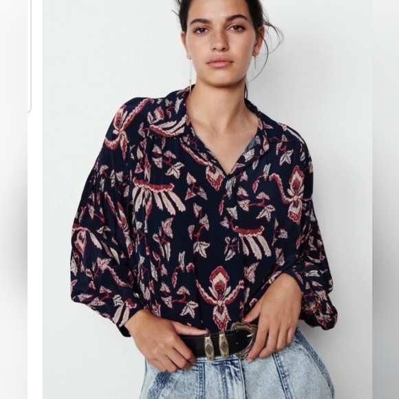 NWT Sold Out!  Ethnic vibe Cantasy blouse ba&sh in 8us - Picture 2 of 12